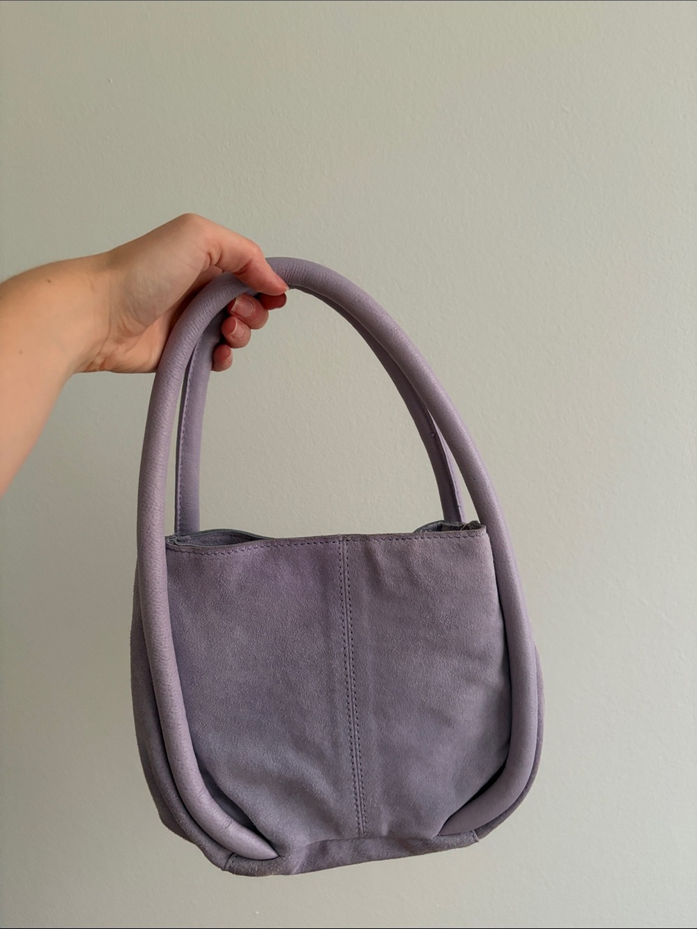 Free People Lavender Suede Shoulder Bag